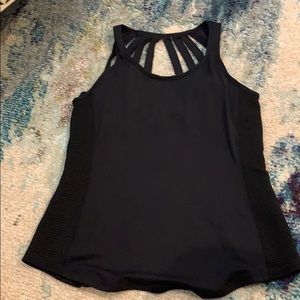 Fabletics black work out tank - like new !